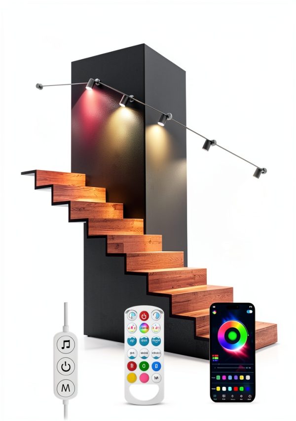 RGB Color Changing Spotlights Tyute LED Downlight with App Remote-1