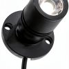 LED Spotlight Uonlytech USB Jewelry Showcase Light Black 4.3x2x2cm-6