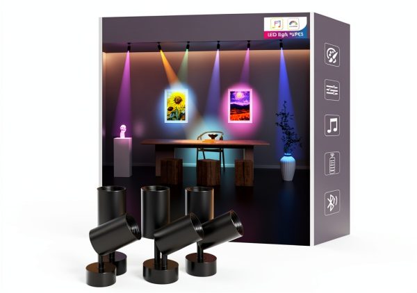 RGB Color Changing Spotlights Tyute LED Downlight with App Remote-0