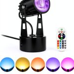 Spot Lights Indoor 3W RGB Uplighting Lamp with 6FT Cord – DOREIO-0