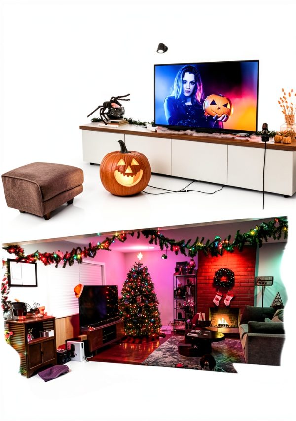 Spot Lights Indoor 3W RGB Uplighting Lamp with 6FT Cord – DOREIO-4