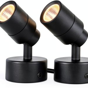 LED Spotlights Indoor 2 Pack 3W 3000K Warm White SUNVIE Adjustable-0