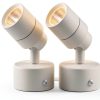SUNVIE 2 Pack LED Up Lights Indoor, 3W Spot Lights for Indoor Use with 3000K Warm White, 120V Spotlights for Plants Pictures Artwork Uplighting & Accent Lighting, 5.9 FT Plug Cord with Foot Switch-0