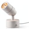 SUNVIE 2 Pack LED Up Lights Indoor, 3W Spot Lights for Indoor Use with 3000K Warm White, 120V Spotlights for Plants Pictures Artwork Uplighting & Accent Lighting, 5.9 FT Plug Cord with Foot Switch-5