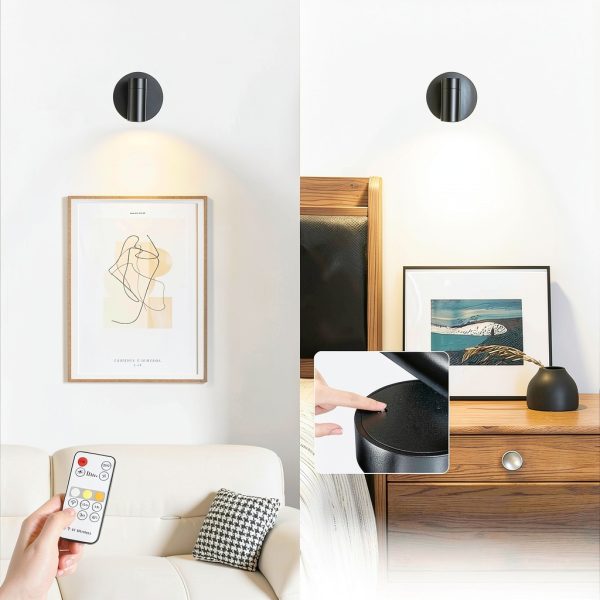 Spotlights Indoor Rechargeable 350° Rotating Spot Light TaoFiaCo Black-5