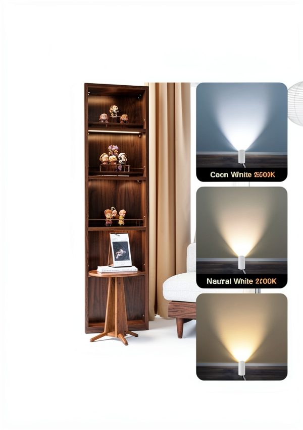 Smart Floor Can Light 5W RGBW by SUNVIE 2 Pack Black White Spotlights-3
