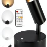 Spotlights Indoor Rechargeable 350° Rotating Spot Light TaoFiaCo Black-0